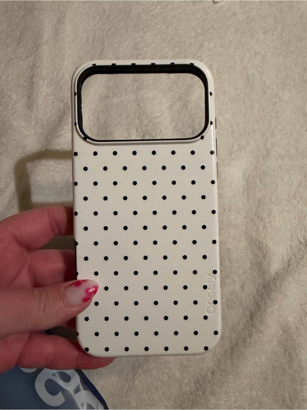Brand new casely Black Dot White iPhone Case – iPhone 17 pro max